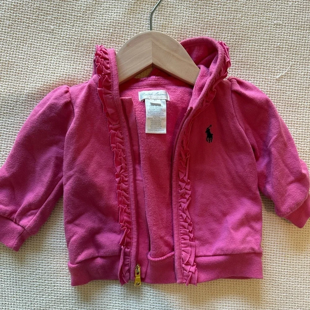 Ralph Lauren Pink‎ Kids Baby Hoodie